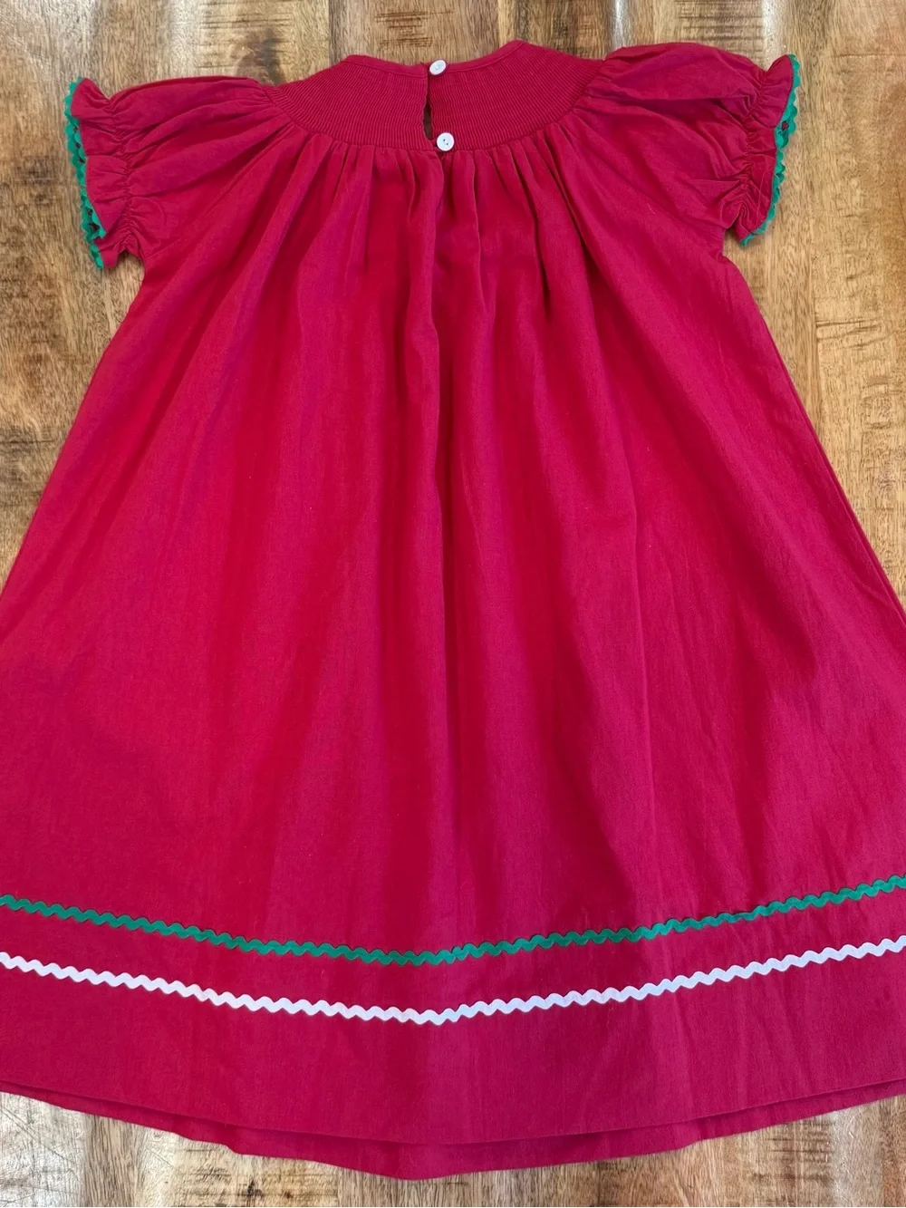Lil Cactus Smocked Christmas dress - 5Y